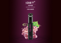 2021 새로운 디자인 IGET KING 2600 퍼프 담배 일회용 vape 펜 9 가지 맛