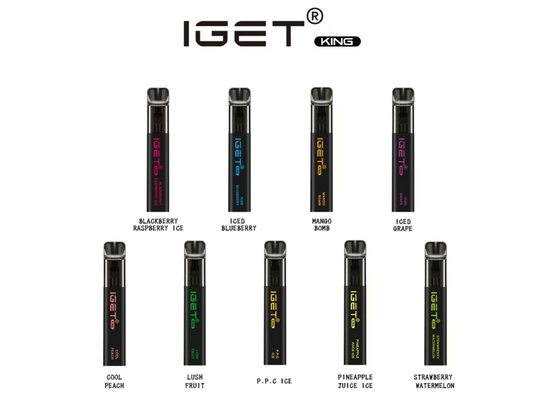 버릴 수 있는 25 풍미 과일 맛좋은 2600 퍼프 6.0% 니코틴은 펜 E-CIGS 이제 왕을 기화시킵니다