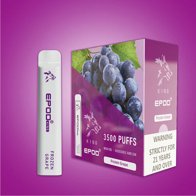 재충전이 가능한 EPOD 왕 10 밀리람베르트 액체성 내부 버릴 수 있는 니코틴 담배 850mAh