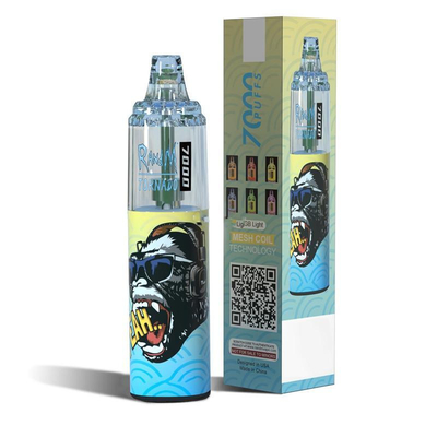메쉬 코일과 RGB 빛과 14ML Ｅ 유동적 바페스 랜드텀 토네이도 7000 퍼프