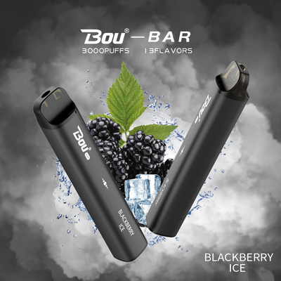 유동적인 BOU 바 5% 소금 니코틴 버릴 수 있는 전자 담배 3000 퍼프 10Ml Ｅ