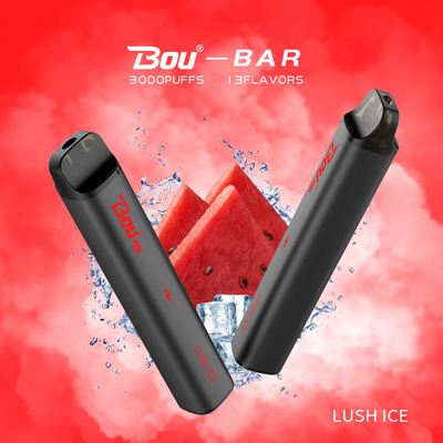 유동적인 BOU 바 5% 소금 니코틴 버릴 수 있는 전자 담배 3000 퍼프 10Ml Ｅ