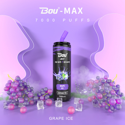 유형 C 충전식 Bou Max Iget Diposable Vape 7000 퍼프 13가지 맛 650mAh