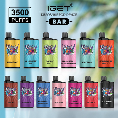 1500mAh 30 맛 3500 퍼프 이제 바가 버릴 수 있는 5% 니코틴을 기화시킵니다
