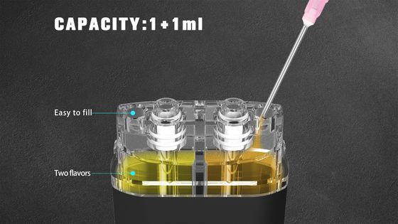 Cbd 스크 1+1 Ml 듀얼은 버릴 수 있는 280 Mah 레샤르게브에일  무연성 불연성 담배를 맛을 냅니다