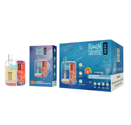 10ML 랜드텀 크리스탈 4600 퍼프 프리미엄은 펜 버릴 수 있는 Nic 전략 무리 제한 협정 12 풍미를 기화시킵니다
