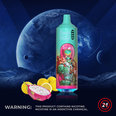 프리 채워진 18 mL 랜드텀 토네이도 버릴 수 있는 기화하고 9000이지 퍼프 포드 시스템을 장비를 답니다