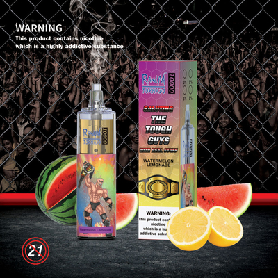 100% 오리지널 20ml Fumot RandM 토네이도 10000 펌프 일회용 Vaping Pen 24 컬러