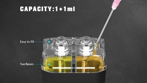 2ml 일회용 바이프 펜 카트리지는 2 in 1 C 타입 충전기와 함께 듀얼 맛 배포라이저 팟 장치