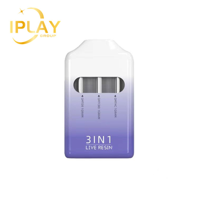 최신 신제품 3인1 3ml 용량 1회용 포드 와이프 카트리지는 마이크로 USB 충전 포트