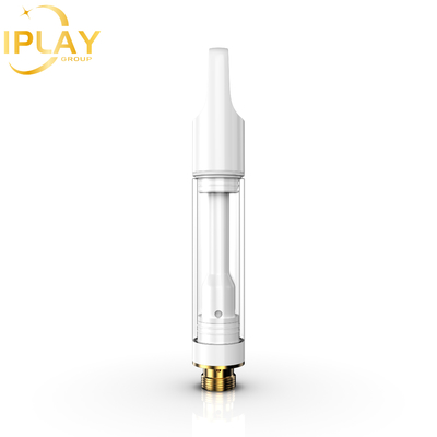 도매 CBD THC D8 오일 카트리지 평면 둥근 지르코니아 포스트 0.5ml 1ml 카트리지