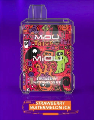 Miou Box E CIGS Mesh Coil 15ml E 액체 일회용 바이프 8000 펌프 650mAh 재충전 10 맛