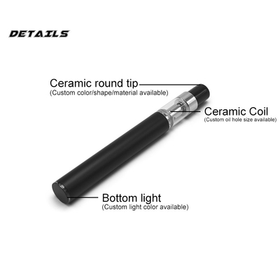 최고 충전 280mah 배터리 0.3ml 미니 cbd vape 펜 D7 일회용 빈 cbd 오일 펜