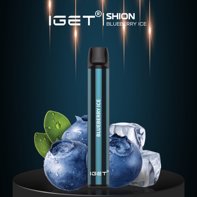 무성한 얼음 Nic 소금 일회용 Vape Cbd 펜 600 퍼프 2.4ml Iget Shion