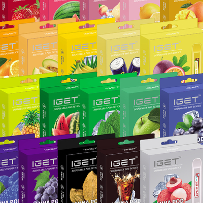 빠른 배송 IGET JANNA 포장 도매 100% 원래 vape 펜 재고 있음