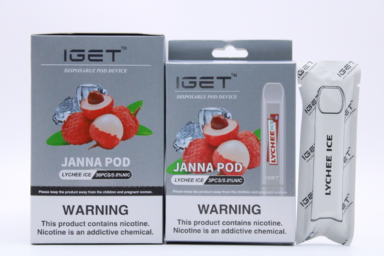 리치 아이스 IGET Vape 일회용 니코틴 포드 450 퍼프