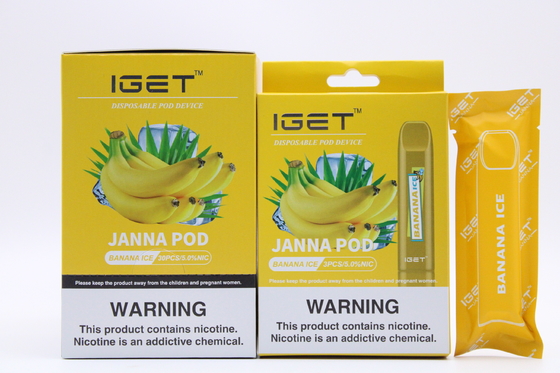 리치 아이스 IGET Vape 일회용 니코틴 포드 450 퍼프