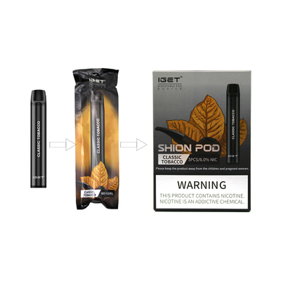 600 퍼프 E 액체 Nic 소금 일회용 Vape 펜 IGET SHION 올인원