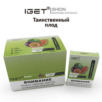 재고 있음 일회용 IGET Vape IGET SHION 600 퍼프 400 mah 배터리 담배