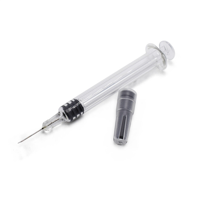 1/6 Dab 도포구 Cbd 기름 유리제 주사기, 1ml 미리 채워진 Luer Lock 주사기