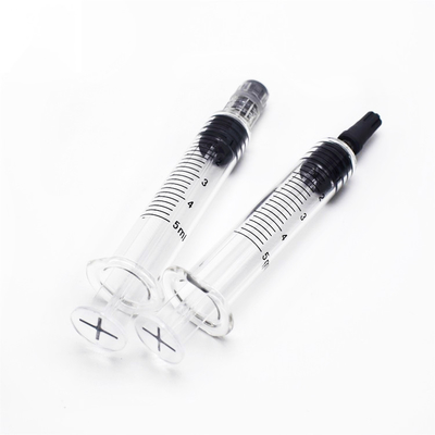 1/6 Dab 도포구 Cbd 기름 유리제 주사기, 1ml 미리 채워진 Luer Lock 주사기