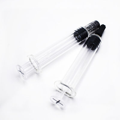 1/6 Dab 도포구 Cbd 기름 유리제 주사기, 1ml 미리 채워진 Luer Lock 주사기