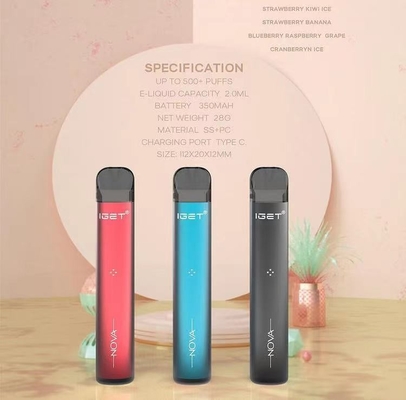 호주에서 인기 IGET Vape IGET Nova 350mah 배터리 6% 니코틴 Vape 스타터 키트