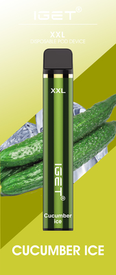 일회용 XXL 1800f 7.0ml IGET Vape 일회용 30 풍미 연기 펜
