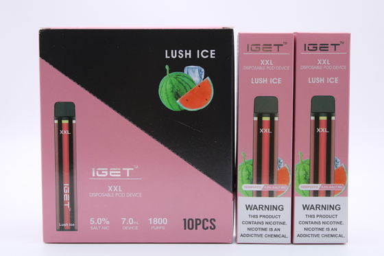 리필러블 시스템 포드 흡연 IGET XXL 1800년 불연성 담배를 안티-레이킹