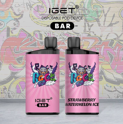 100% 원래 IGET 담배 IGET 바 3500 퍼프 버릴 수 있는 니코틴은 기화합니다