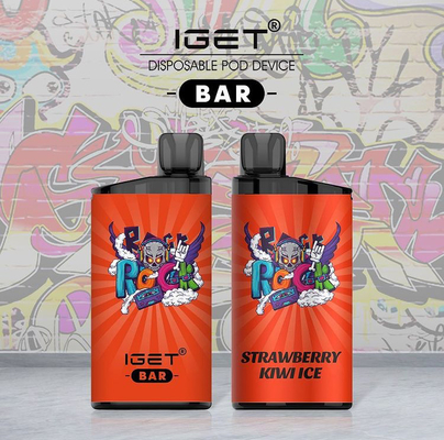 100% 원래 IGET 담배 IGET 바 3500 퍼프 버릴 수 있는 니코틴은 기화합니다