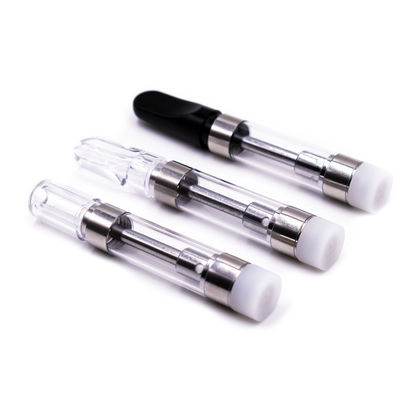 510 스레드 0.5 밀리람베르트 1 밀리람베르트 새지 않는 cbd / 스크 delta9 농유 글라스 세라믹은 카트리지를 기화시킵니다