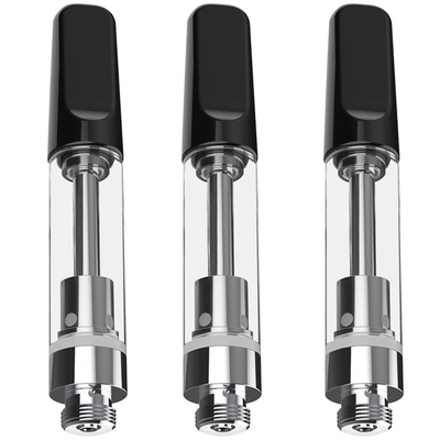 판매 뜨거운 0.5 ml/1ml 비어 있는 유리 탱크 THC / CBD 오일 증발기 510 스레드는 카트리지를 기화시킵니다