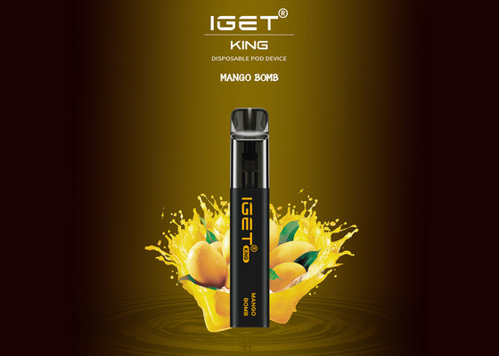 9가지 맛 2600 퍼프 IGET Vape 일회용 포드 8.5ml 6.0% 니코틴