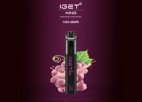 9가지 맛 2600 퍼프 IGET Vape 일회용 포드 8.5ml 6.0% 니코틴