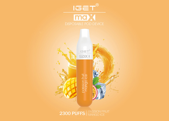 8.0ml IGET MAX 2300 퍼프 일회용 전자담배 16색
