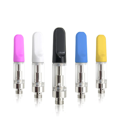 판매 뜨거운 0.5 ml/1ml 비어 있는 유리 탱크 THC / CBD 오일 증발기 510 스레드는 카트리지를 기화시킵니다