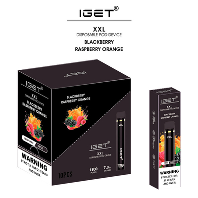 35가지 종류는 다른 박스 포장 IGET XXL 버릴 수 있는 5% 니코틴염 불연성 담배를 맛을 냅니다