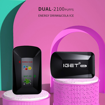 버릴 수 있는 1의 IGET 이원적이 2100년 퍼프 2 풍미는 펜 8.0 밀리람베르트 능력을 기화시킵니다