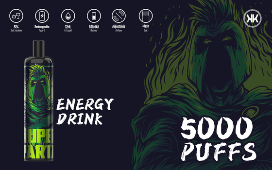 일회용 에포드 에너지 맥스 5000 퍼프를 기화시킵니다 850 mah 12 풍미