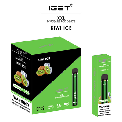 새로운 맛은 IGET XXL 1800 퍼프 7 밀리람베르트 능력 블랙베리 포도 얼음에 도착합니다