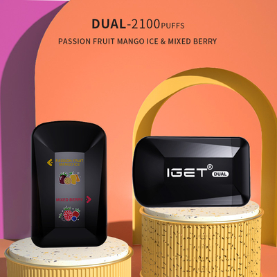 IGET 최신 모델 IGET 듀얼 2100년은 9 풍미로 헐떡입니다