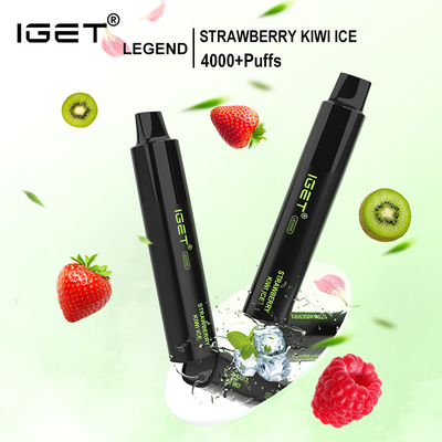 IGET 전설 5% Nic 1350 mah 일회용은 장치 딸기 키위 얼음 맛을 기화시킵니다