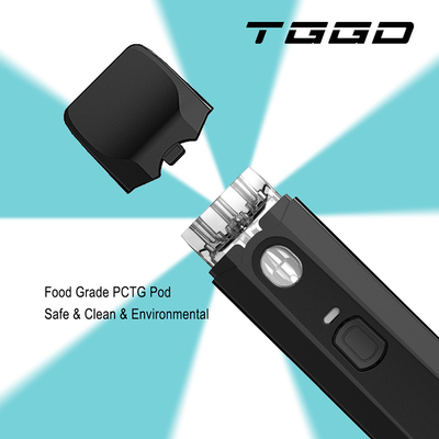 버튼 1 밀리람베르트 280mAh 재충전이 가능한 일회용과 전문적 맞춘 버릴 수 있는 Cbd 예열은 포드를 기화시킵니다