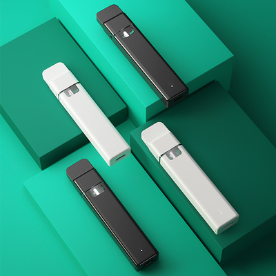 350 mah 배터리와 2 밀리람베르트 용량 세라믹 코일 가열 CBD 버릴 수 있는 불연성 담배