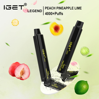버릴 수 있는 5% 4000 퍼프 1350 mah 다른 색 IGET 전설은 펜을 기화시킵니다